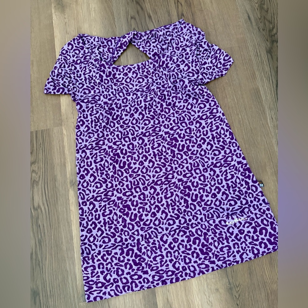 Purple Leopard Print Women's Top
